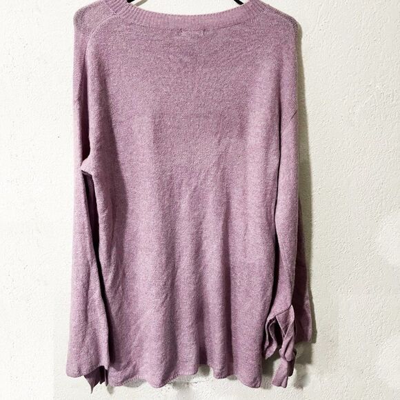 Nordstrom Halogen‎ Tie Bell Sleeve Pink Sweater - Picture 10 of 10